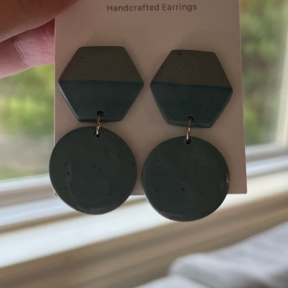 Glossy Handmade Clay Earrings - Picture 5 of 12